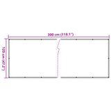 Balkonscherm 120x300 cm oxford stof antraciet