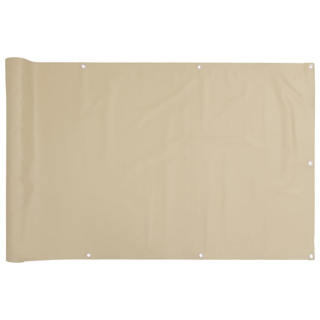 Balkonscherm 75x300 cm oxford stof beige