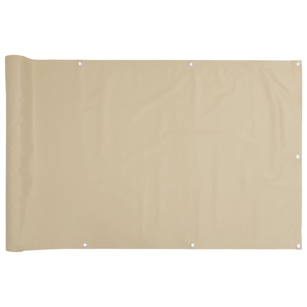 Balkonscherm 90x300 cm oxford stof beige