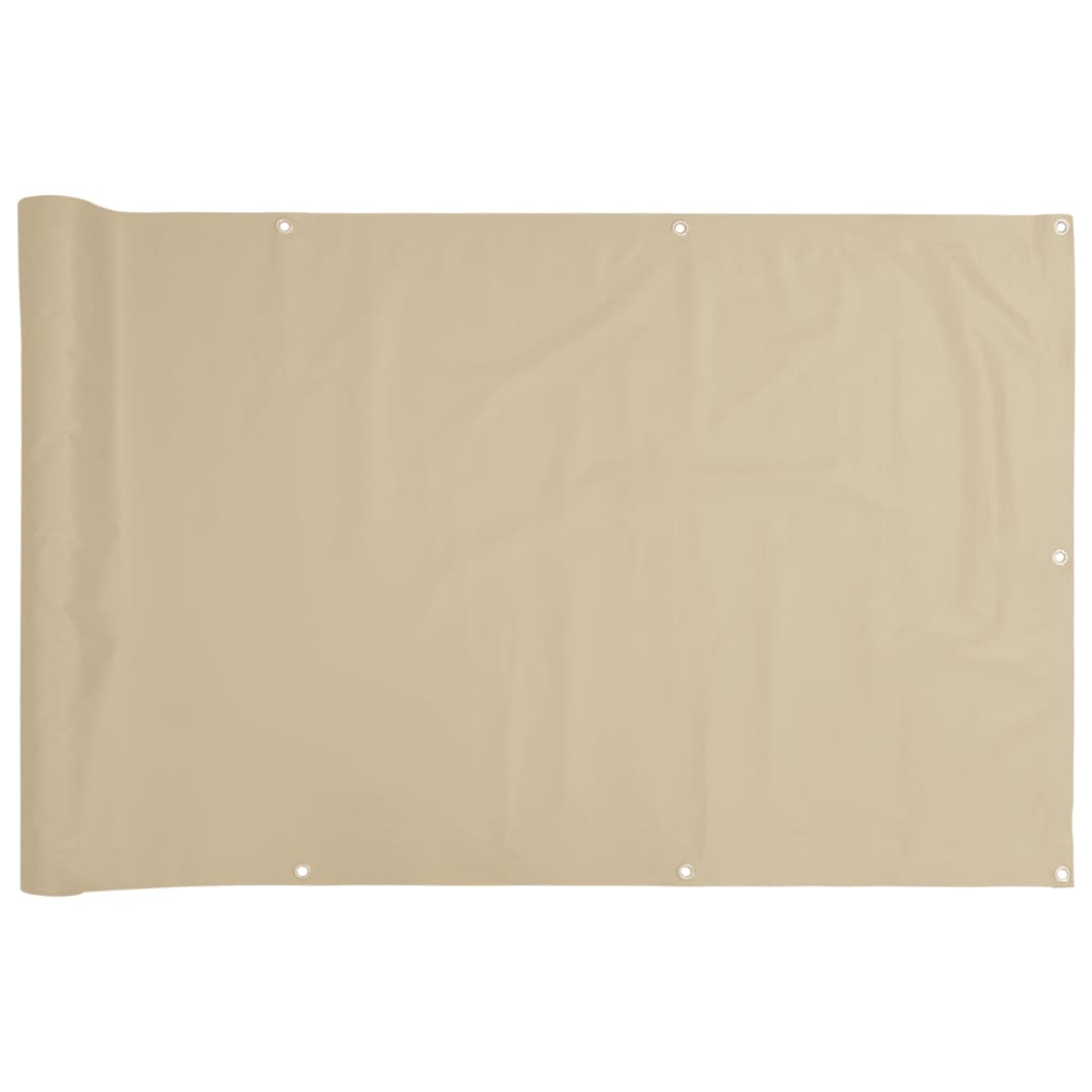 Balkonscherm 120x300 cm oxford stof beige