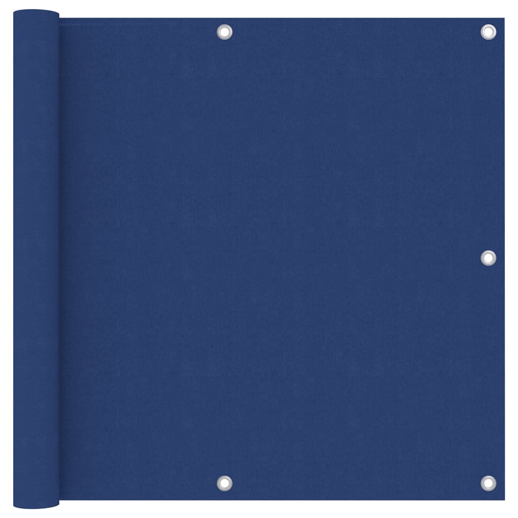 Balkonscherm 90x500 cm oxford stof blauw