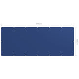 Balkonscherm 120x300 cm oxford stof blauw