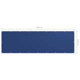 Balkonscherm 120x400 cm oxford stof blauw