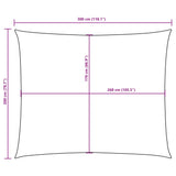 Zonnescherm rechthoekig 2x3 m oxford stof antracietkleurig