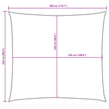 Zonnescherm rechthoekig 2,5x3 m oxford stof antracietkleurig