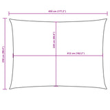 Zonnescherm rechthoekig 2,5x4,5 m oxford stof antracietkleurig