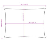 Zonnescherm rechthoekig 3x4,5 m oxford stof antracietkleurig