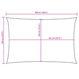 Zonnescherm rechthoekig 3,5x5 m oxford stof antracietkleurig