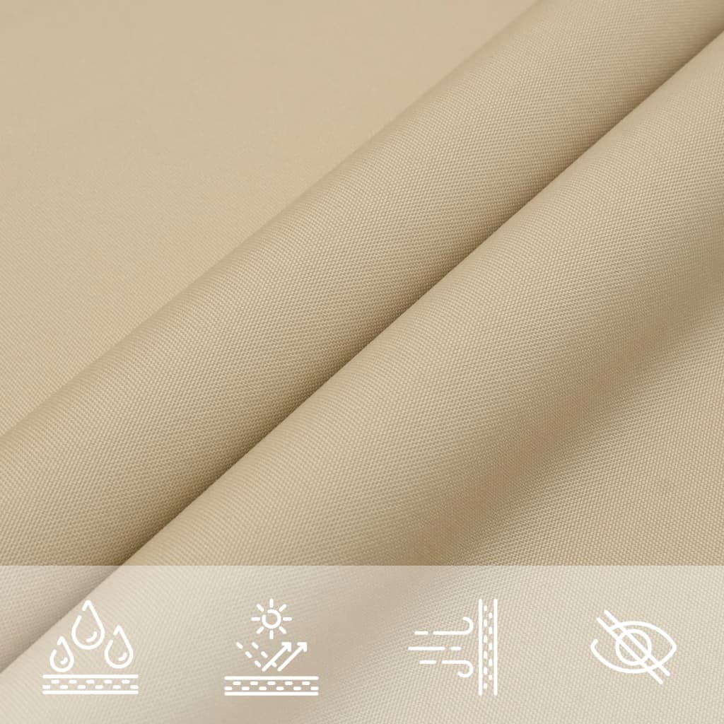 Zonnescherm vierkant 4,5x4,5 m oxford stof beige