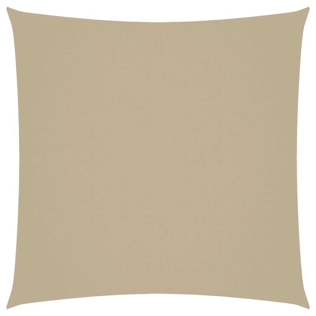 Zonnescherm vierkant 5x5 m oxford stof beige