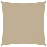 Zonnescherm vierkant 5x5 m oxford stof beige