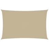 Zonnescherm rechthoekig 2x5 m oxford stof beige