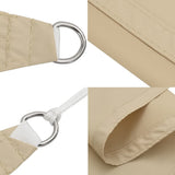 Zonnescherm rechthoekig 2x5 m oxford stof beige