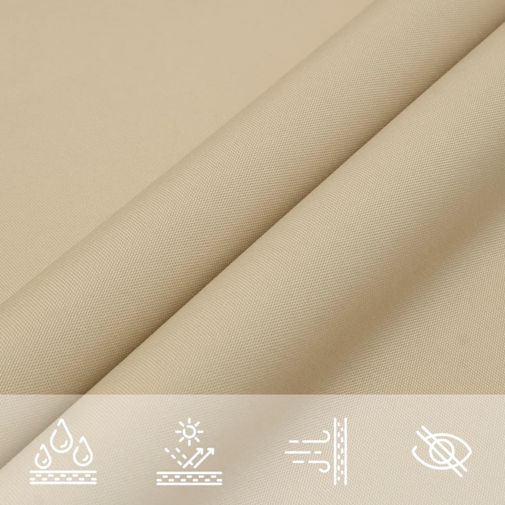 Zonnescherm rechthoekig 2,5x4 m oxford stof beige