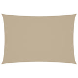 Zonnescherm rechthoekig 2,5x4,5 m oxford stof beige