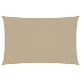 Zonnescherm rechthoekig 2,5x5 m oxford stof beige