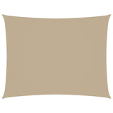 Zonnescherm rechthoekig 3,5x4,5 m oxford stof beige