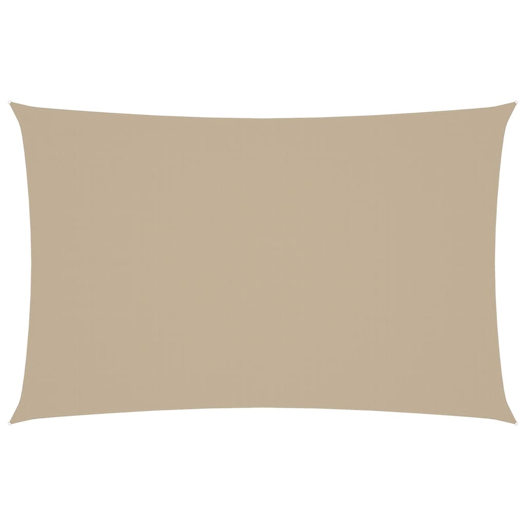 Zonnescherm rechthoekig 4x7 m oxford stof beige