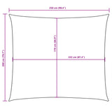 Zonnescherm rechthoekig 2x2,5 m oxford stof terracottakleurig