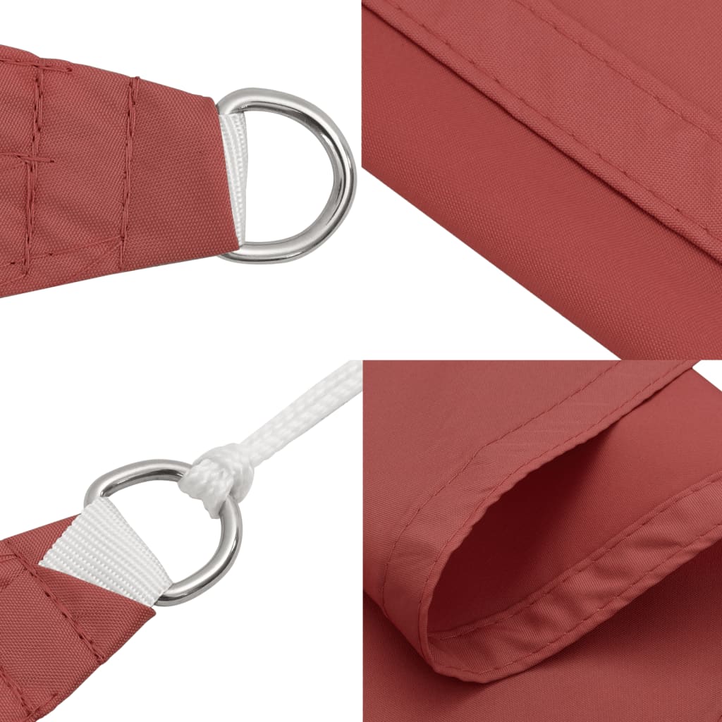 Zonnescherm rechthoekig 2x3 m oxford stof terracottakleurig