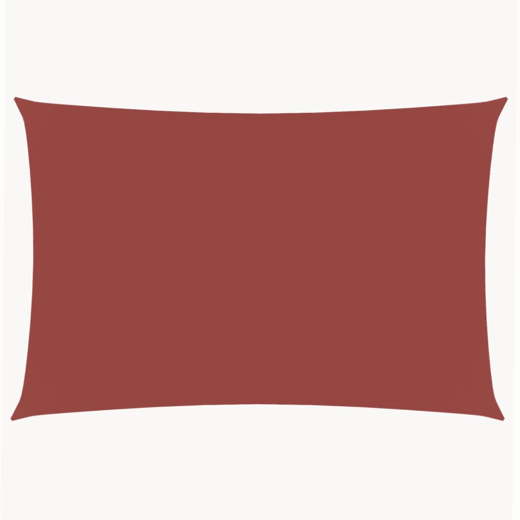 Zonnescherm rechthoekig 2x5 m oxford stof terracottakleurig