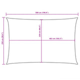 Zonnescherm rechthoekig 2,5x5 m oxford stof terracottakleurig