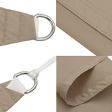 Zonnescherm vierkant 3,6x3,6 m oxford stof taupe