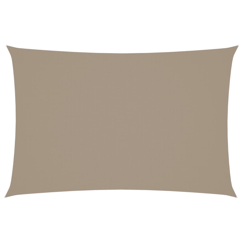 Zonnescherm rechthoekig 2x4 m oxford stof taupe