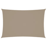 Zonnescherm rechthoekig 2x4 m oxford stof taupe