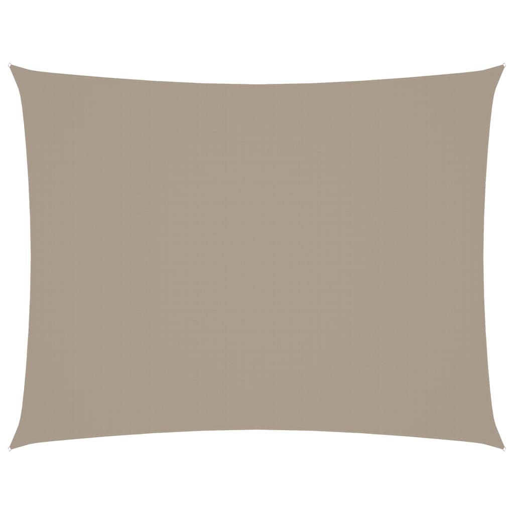 Zonnescherm rechthoekig 3x4,5 m oxford stof taupe