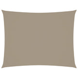 Zonnescherm rechthoekig 3x6 m oxford stof taupe