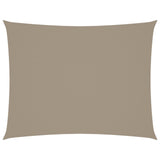 Zonnescherm rechthoekig 4x5 m oxford stof taupe