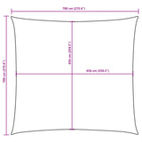 Zonnescherm vierkant 2x2 m oxford stof donkergroen