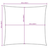 Zonnescherm vierkant 2,5x2,5 m oxford stof donkergroen