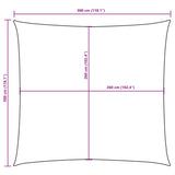 Zonnescherm vierkant 3x3 m oxford stof donkergroen