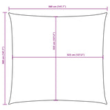 Zonnescherm vierkant 3,6x3,6 m oxford stof donkergroen