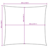 Zonnescherm vierkant 5x5 m oxford stof donkergroen