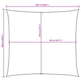 Zonnescherm vierkant 6x6 m oxford stof donkergroen