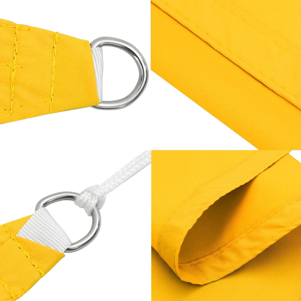 Schaduwdoek rechthoekig 2x2,5 m oxford stof geel