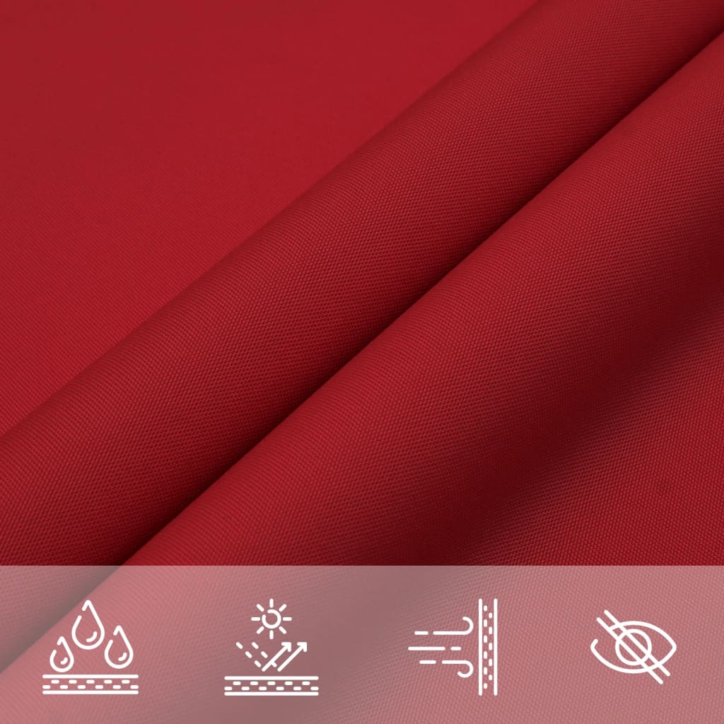 Zonnescherm rechthoekig 2,5x3 m oxford stof rood