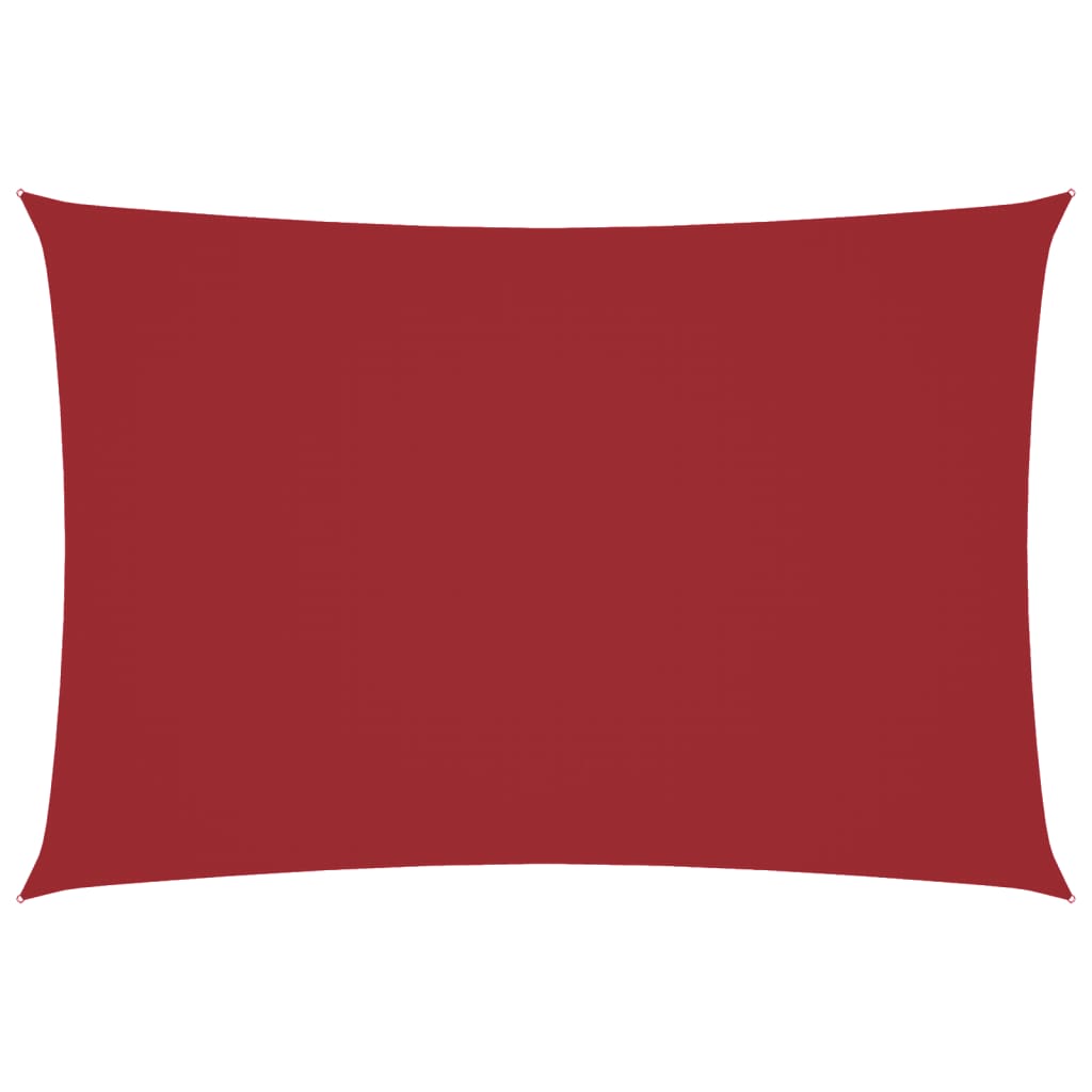 Zonnescherm rechthoekig 2,5x4,5 m oxford stof rood