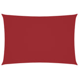 Zonnescherm rechthoekig 2,5x4,5 m oxford stof rood