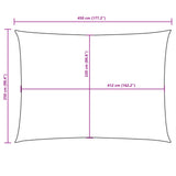 Zonnescherm rechthoekig 2,5x4,5 m oxford stof rood
