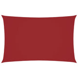 Zonnescherm rechthoekig 2,5x5 m oxford stof rood