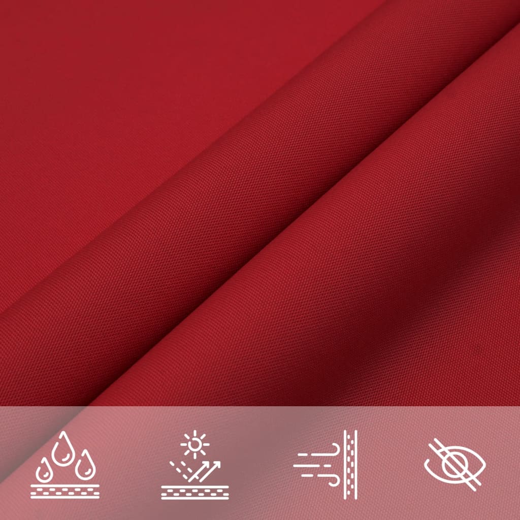 Zonnescherm rechthoekig 2,5x5 m oxford stof rood