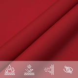 Zonnescherm rechthoekig 2,5x5 m oxford stof rood