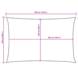 Zonnescherm rechthoekig 2,5x5 m oxford stof rood