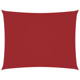 Zonnescherm rechthoekig 3,5x4,5 m oxford stof rood