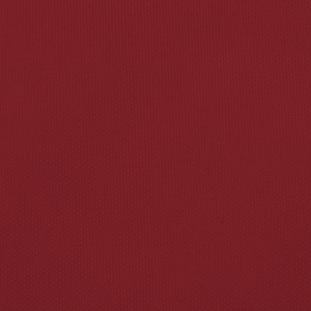 Zonnescherm rechthoekig 3,5x4,5 m oxford stof rood