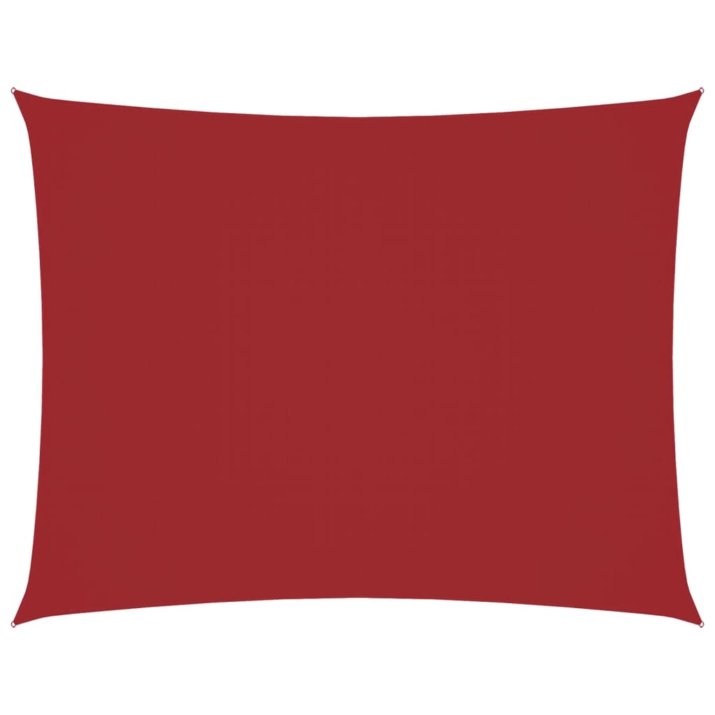 Zonnescherm rechthoekig 4x5 m oxford stof rood